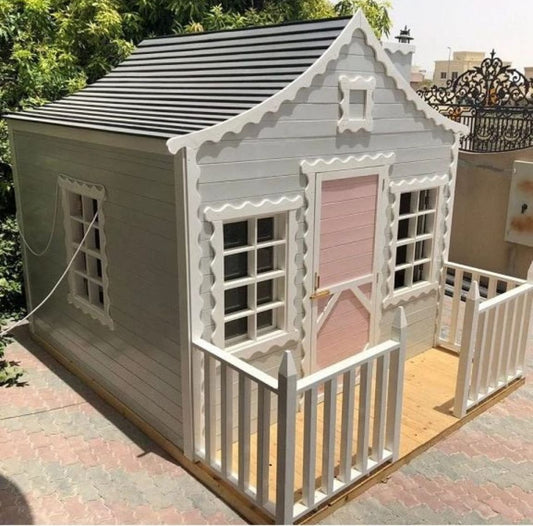 Large wooden garden house for kids and adults