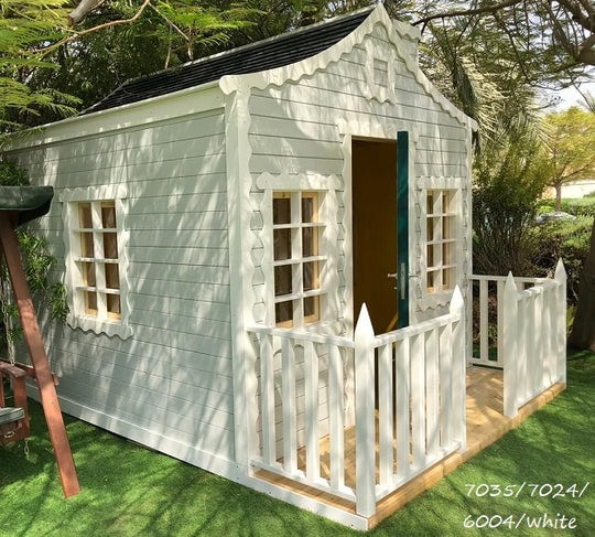 Large wooden garden house for kids and adults