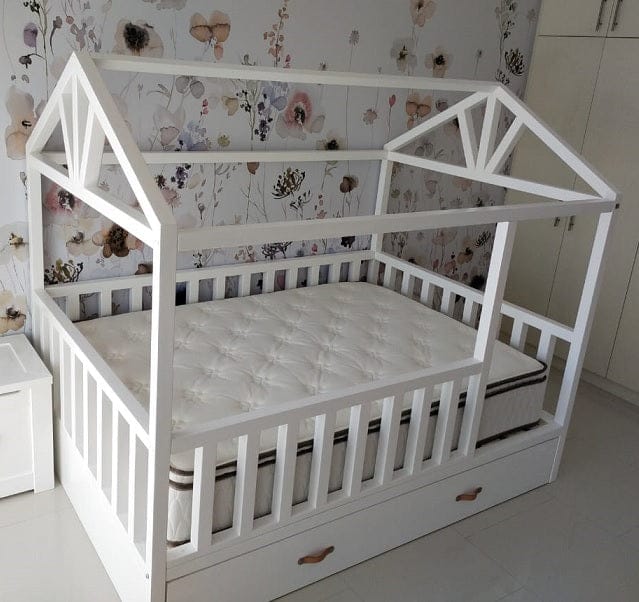 Montessori Twin House Bed for kids