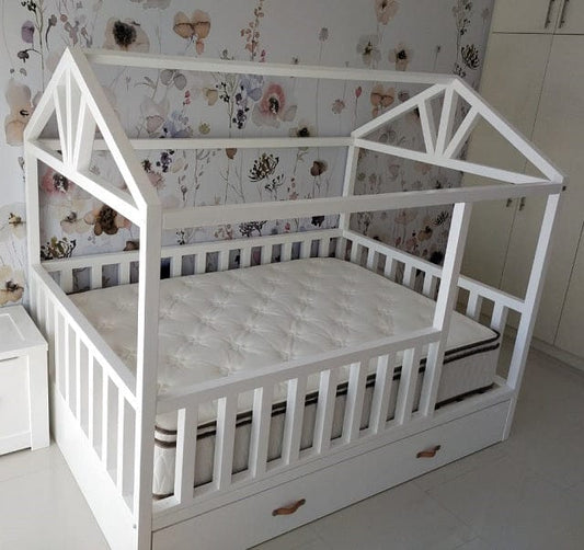 Montessori Twin House Bed for kids